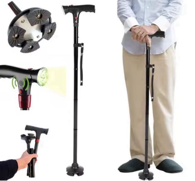 Baston con LED y ALARMA para nuestros MAYORES