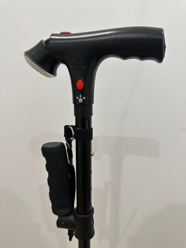 Baston con LED y ALARMA para nuestros MAYORES