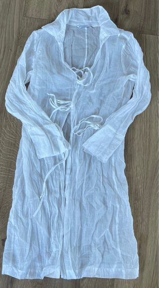 Blusa blanca Stradivarius verano marca xl es mas m