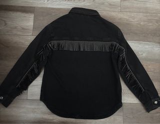 Chaqueta vaquera negra Zara