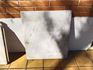 Losas de mármol blanco