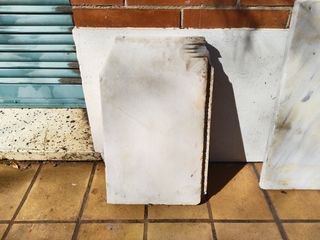 Losas de mármol blanco