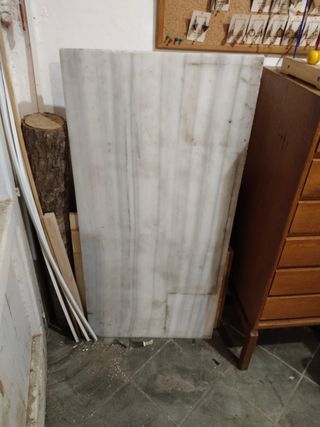 Losas de mármol blanco