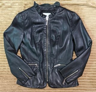 Chaqueta Mango piel negra - Talla S