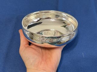 Svuotatasche in silver vintage