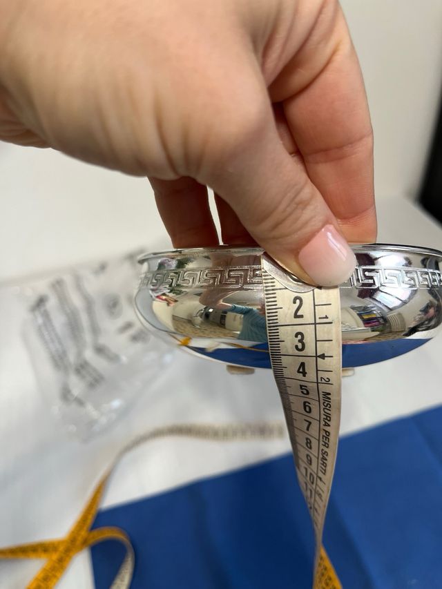 Svuotatasche in silver vintage