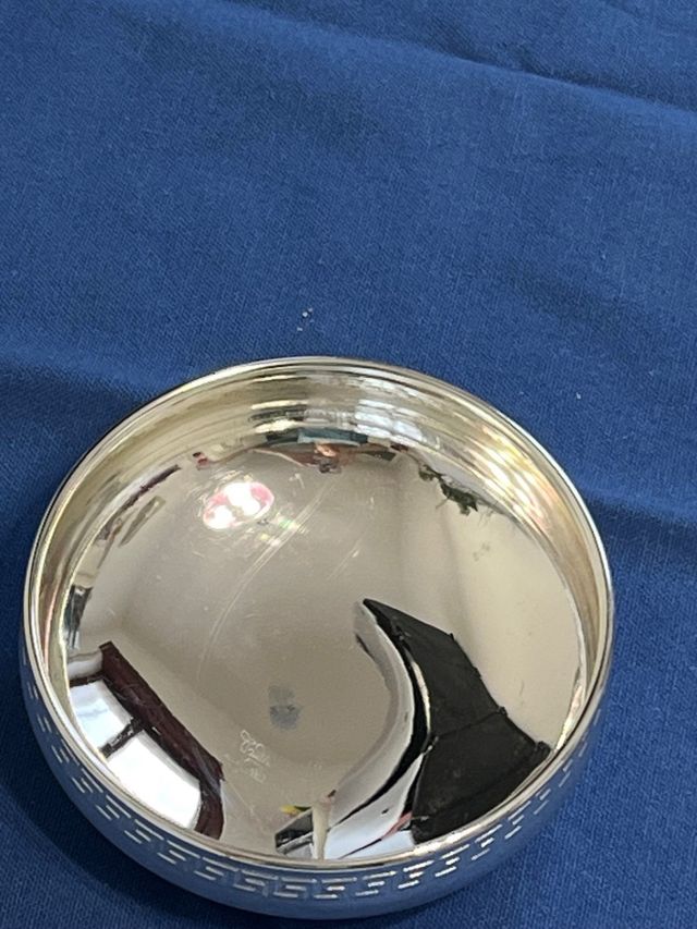 Svuotatasche in silver vintage