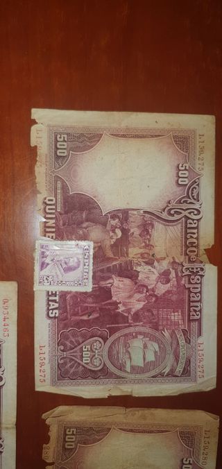 Billetes de 500 pesetas