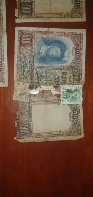 Billetes de 500 pesetas