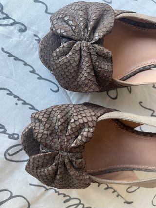 Sandalias Uterqüe Marrones Talla 37