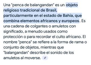 Amuleto Penca Balangandan Grande antiguo
