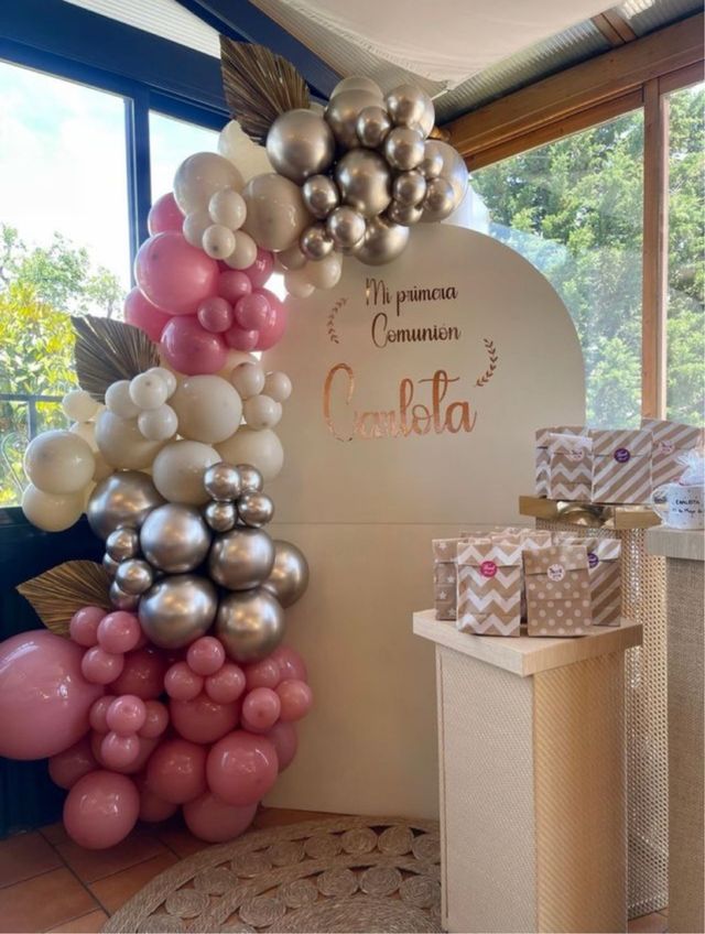 Decoracion globos comunion