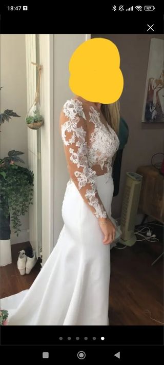 Vestido encaje novia