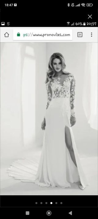 Vestido encaje novia