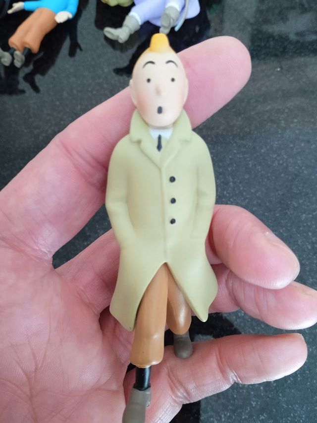 lote figuras pvc tintin moulinsart comic haddock
