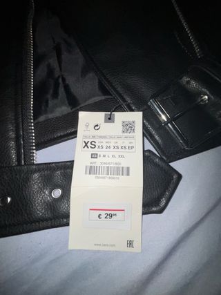 Chaleco de cuero Zara