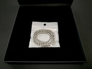 Cadena tennis riviere plateado con brillantes