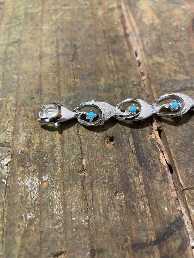 PULSERA PLATA Y TURQUESAS. A ESTRENAR