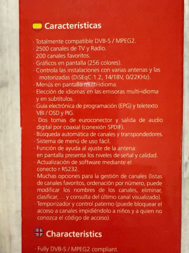 Receptor digital satélite Medion