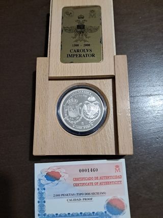 Moneda 2000 pts Carolvs Imperator