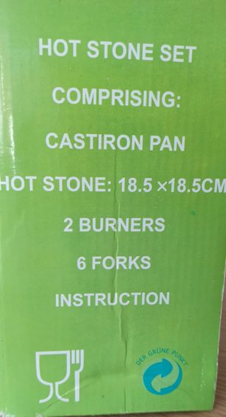 Juego fondue y piedra de asar