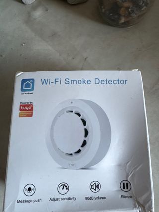 Tuya-alarma de humo WiFi, Detector de humo de protección contra incendios, combinación de ahumadero de 80dB, sistema de seguridad para el hogar