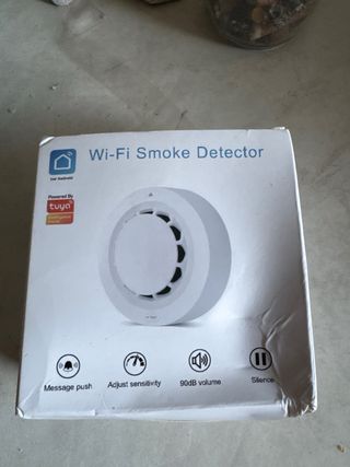 Tuya-alarma de humo WiFi, Detector de humo de protección contra incendios, combinación de ahumadero de 80dB, sistema de seguridad para el hogar