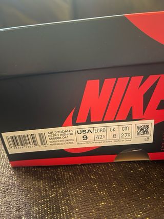 Jordan 1 Retro High OG Royal Toe - Talla 42.5