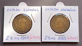 2'5 PTS 1953.  -*54Y *56-  ESTADO ESPAÑO