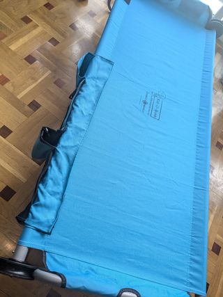 2 Camas de viaje plegables literas azul Disc-O-Bed