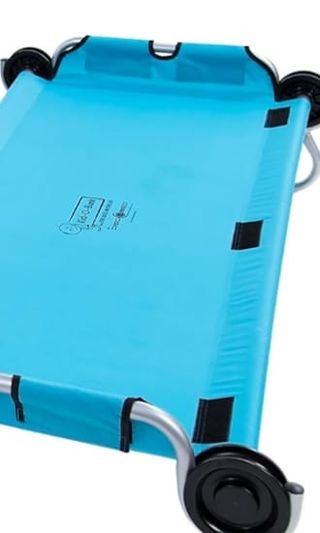 2 Camas de viaje plegables literas azul Disc-O-Bed