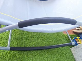 Tumbona plegable gris