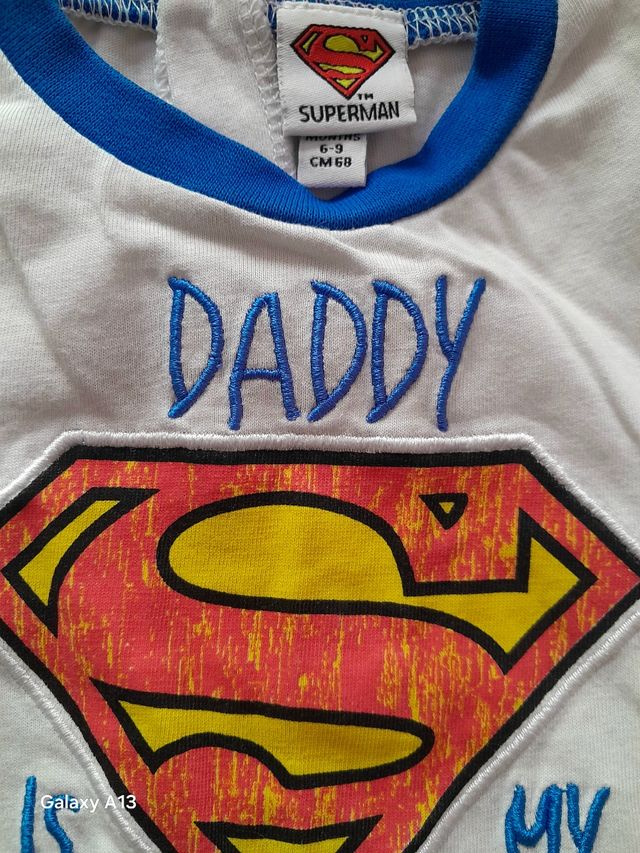 Tutina bimbo superman 6-9 mesi