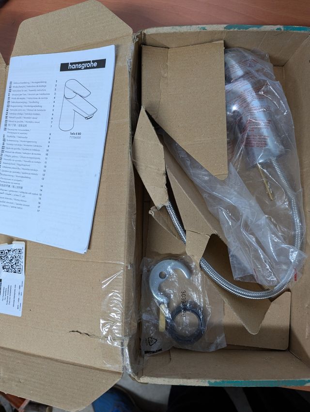 Grifo lavabo hansgrohe Ecosmar Talis E 80 71706000