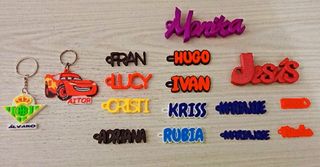 Llaveros personalizados con nombres