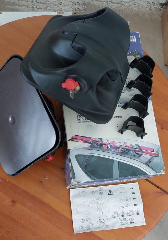 Porta esquíes magnético antirrobo profesional