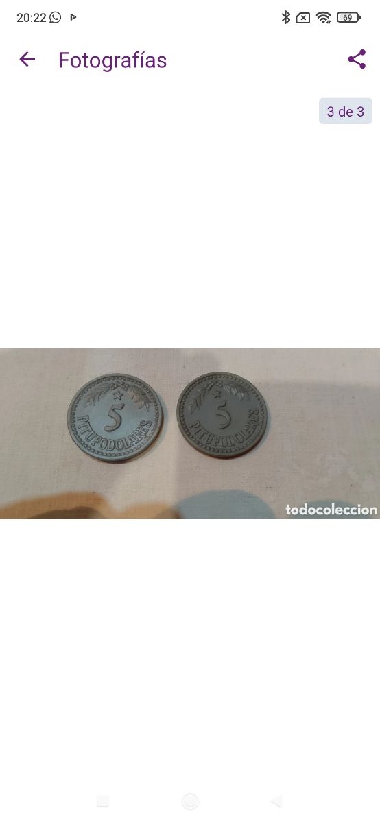 2 pitufodolares monedas fichas de Apis