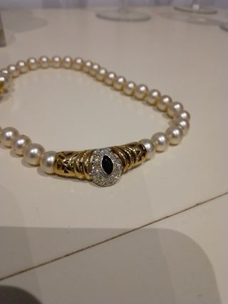 Collar de perlas antiguo 