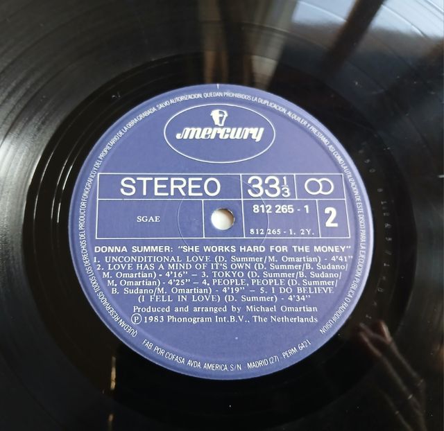 Vinilo Donna Summer - She Works Hard For The Money