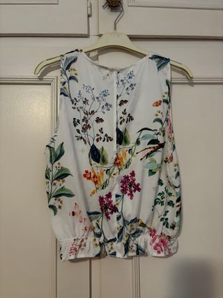 Blusa top floral