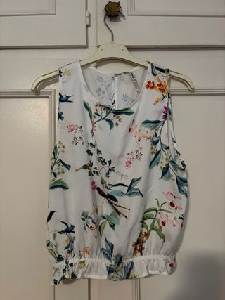 Blusa top floral