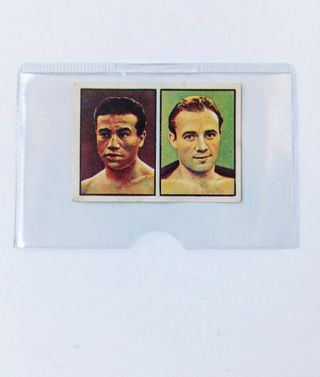CROMO BOXEO GALLINA BLANCA BEN BUCKER VS J. MARTIN