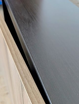 2 módulos BESTÅ con puertas LAPPVIKEN efecto roble