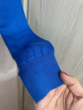 Jersey azul de lana de merino