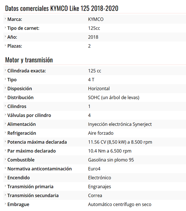 Kymco Like 125i CBS 2021 EN GARANTÍA HASTA 2026!