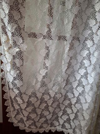 Cortinas antiguas bordadas
