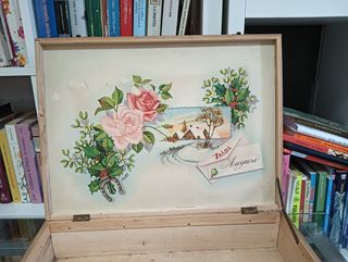 Scatola legno vintage 