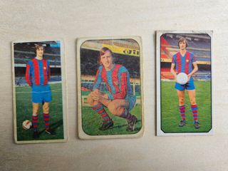 Cromos antiguos. Cruyff. Barcelona 75 76 77 78