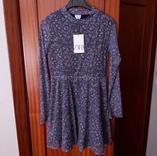 Zara Vestido Flores S-XS o 13-14 años