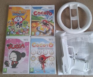 NUEVO.LOTE WII.Juegos+accesorios:
Cocoto, Pucca...